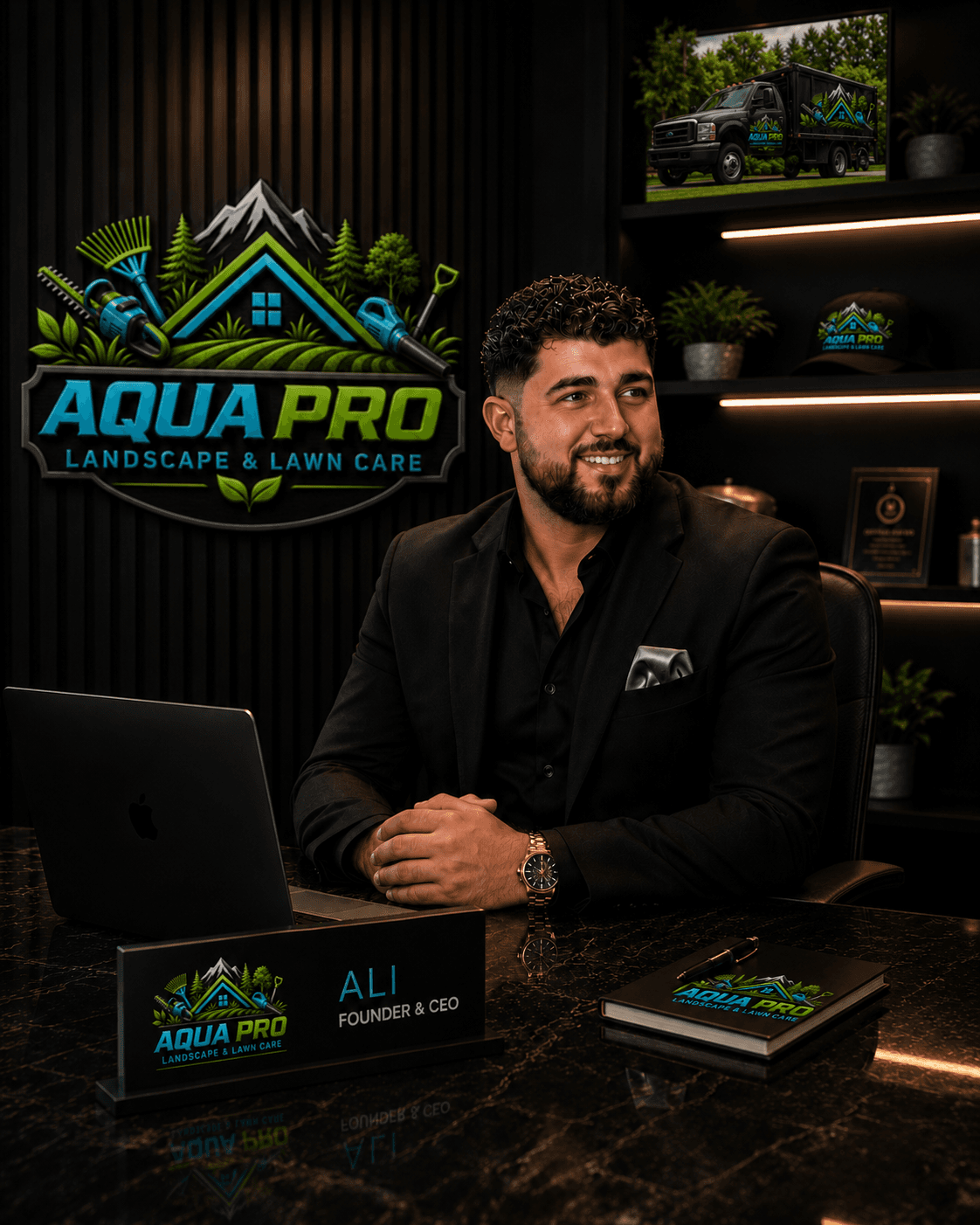 Ali, Founder & CEO of AquaPro Lawn Care